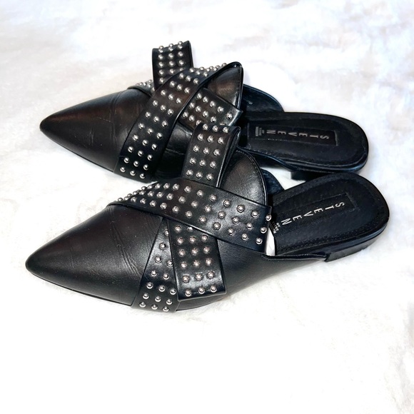 Steve Madden Vander Studs Mules Pointed Toe 7 - Picture 2 of 8